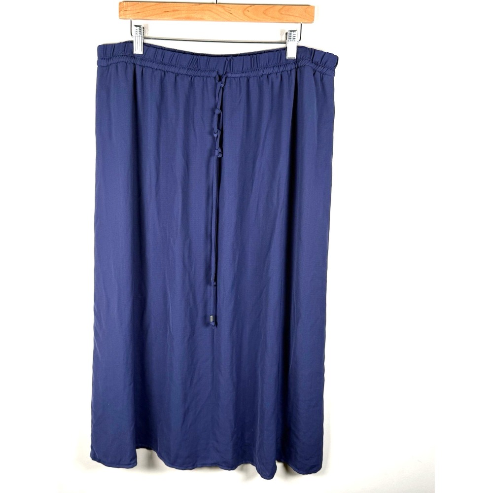 Fourteenth Place Maxi Skirt‎ XL Blue Preppy Dark Academia Lagen Base Capsule